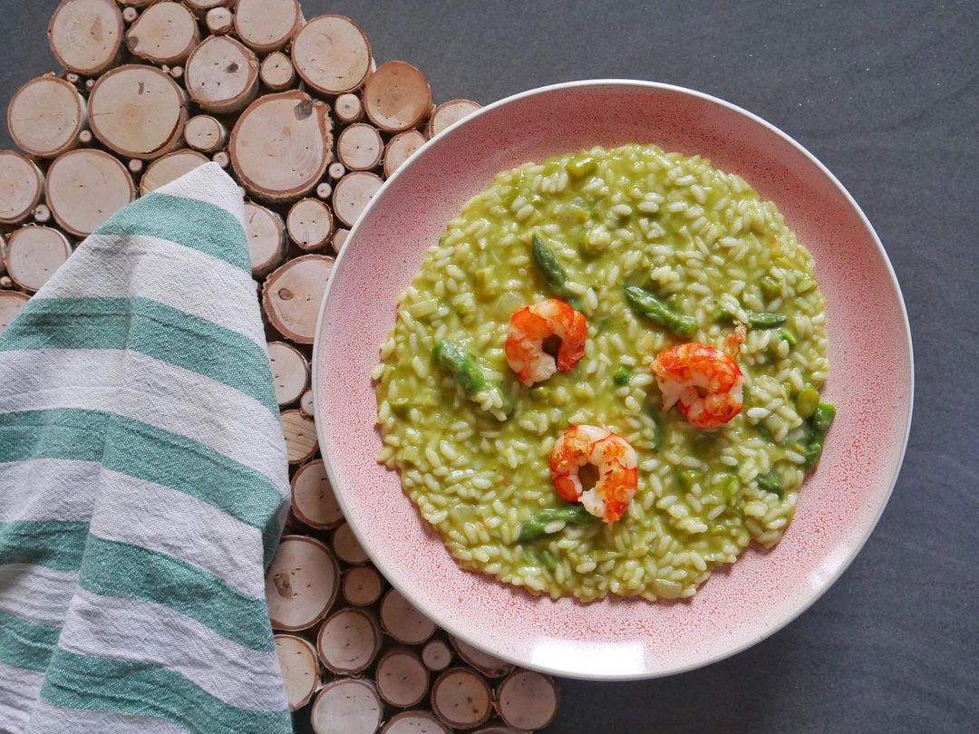 risotto gamberetti e asparagi fit is beauty